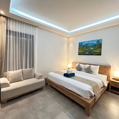 Rental of a new villa with jungle and rice field views, Ubud, Indonesia